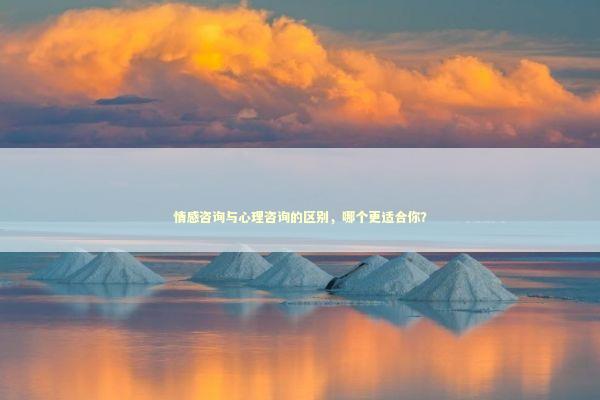情感咨询与心理咨询的区别，哪个更适合你？