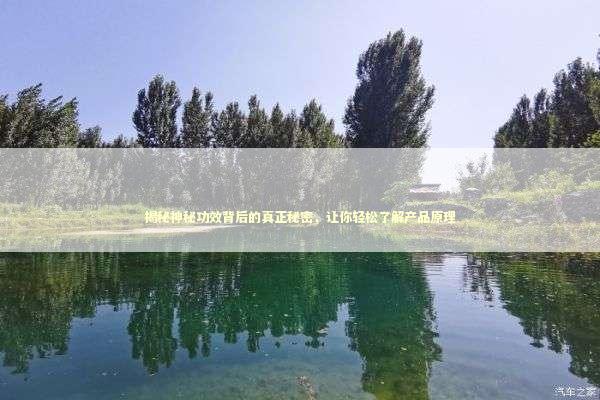 揭秘神秘功效背后的真正秘密，让你轻松了解产品原理