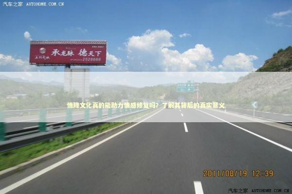 情降文化真的能助力情感修复吗？了解其背后的真实意义