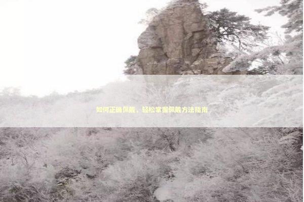 如何正确佩戴，轻松掌握佩戴方法指南
